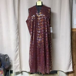 NWT Lularoe Joy, XL…shimmering gold/silver